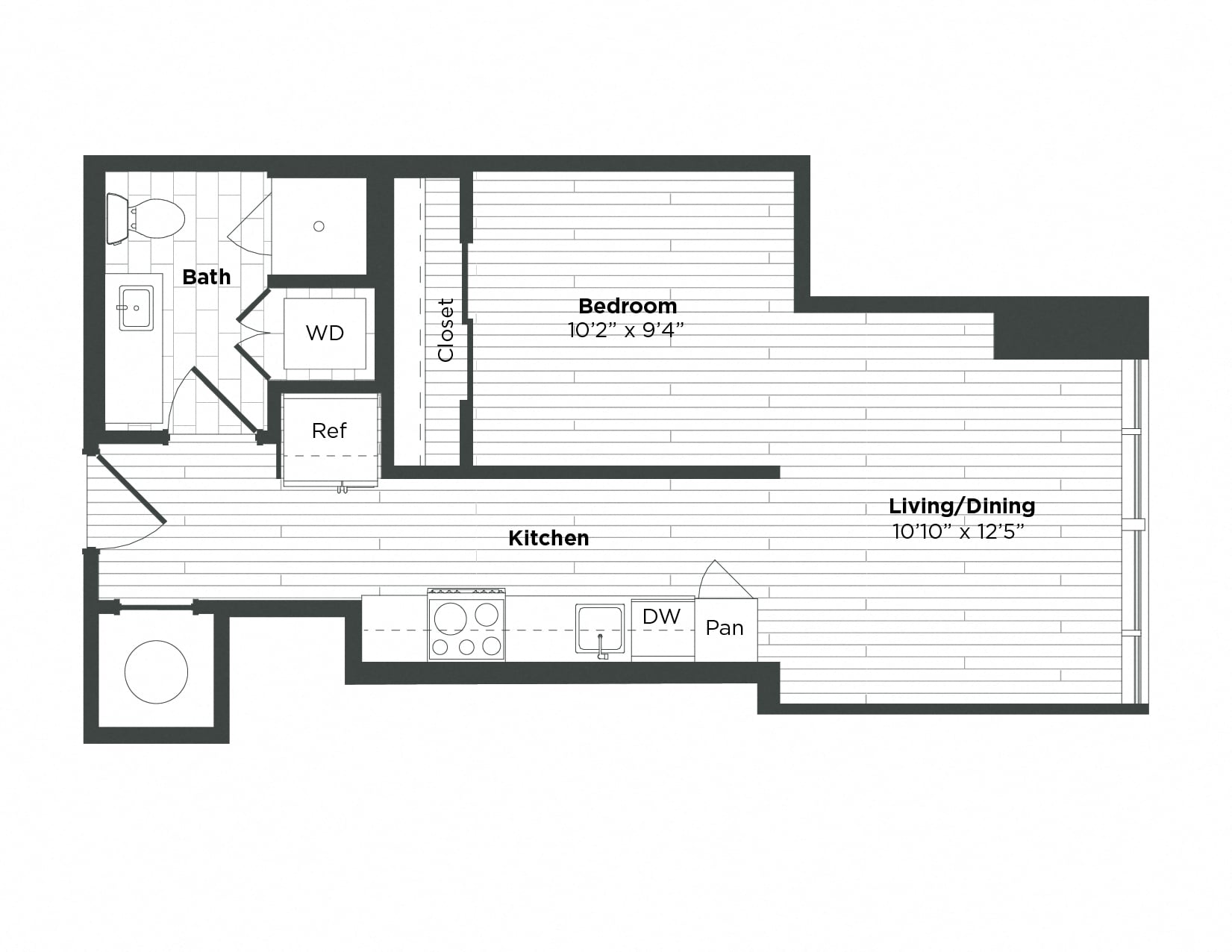Apartment 0605 floorplan