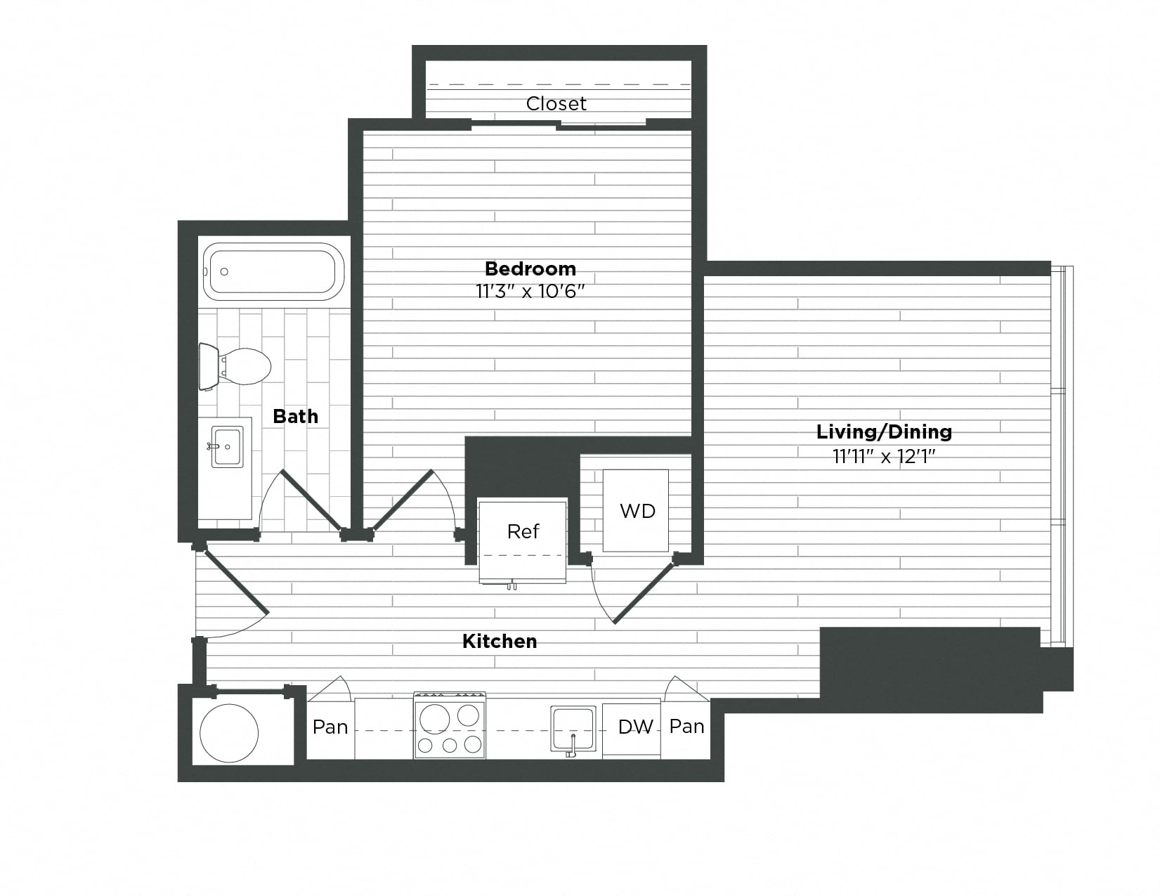 Apartment 1809 floorplan