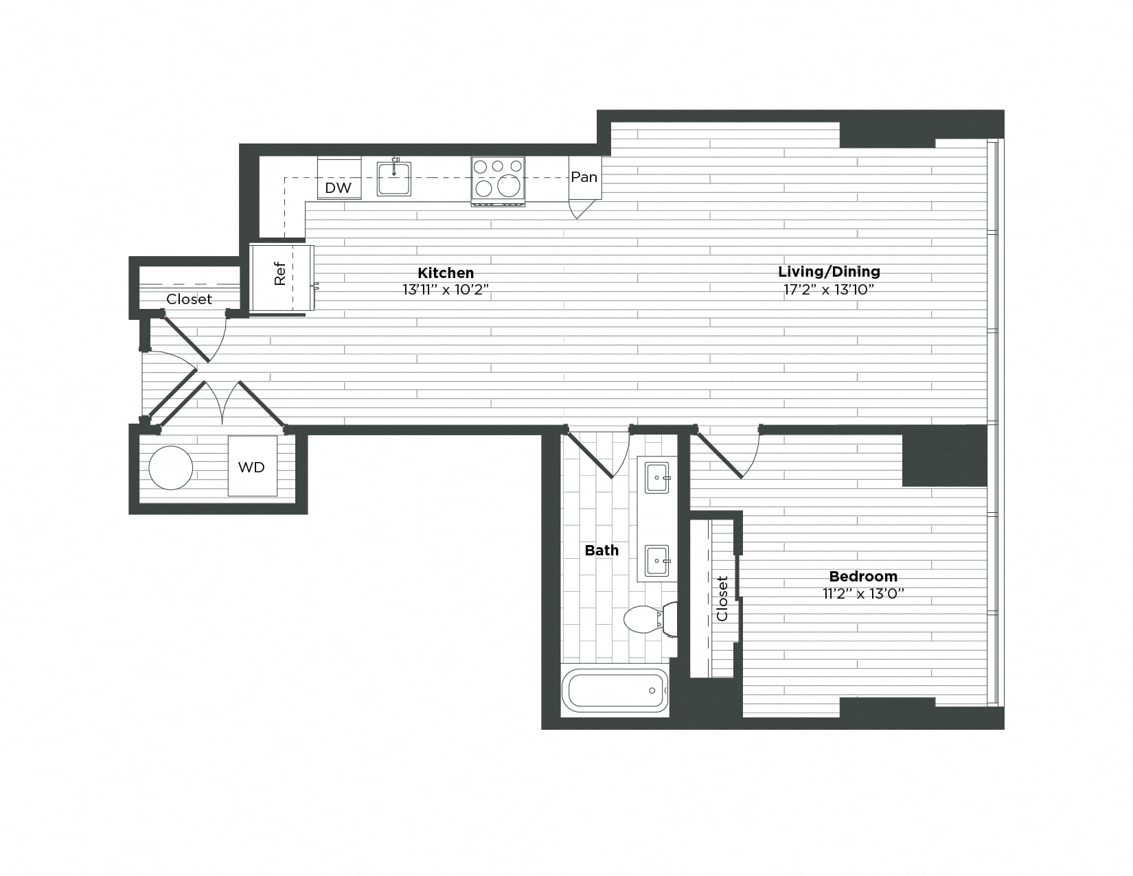Apartment 1011 floorplan