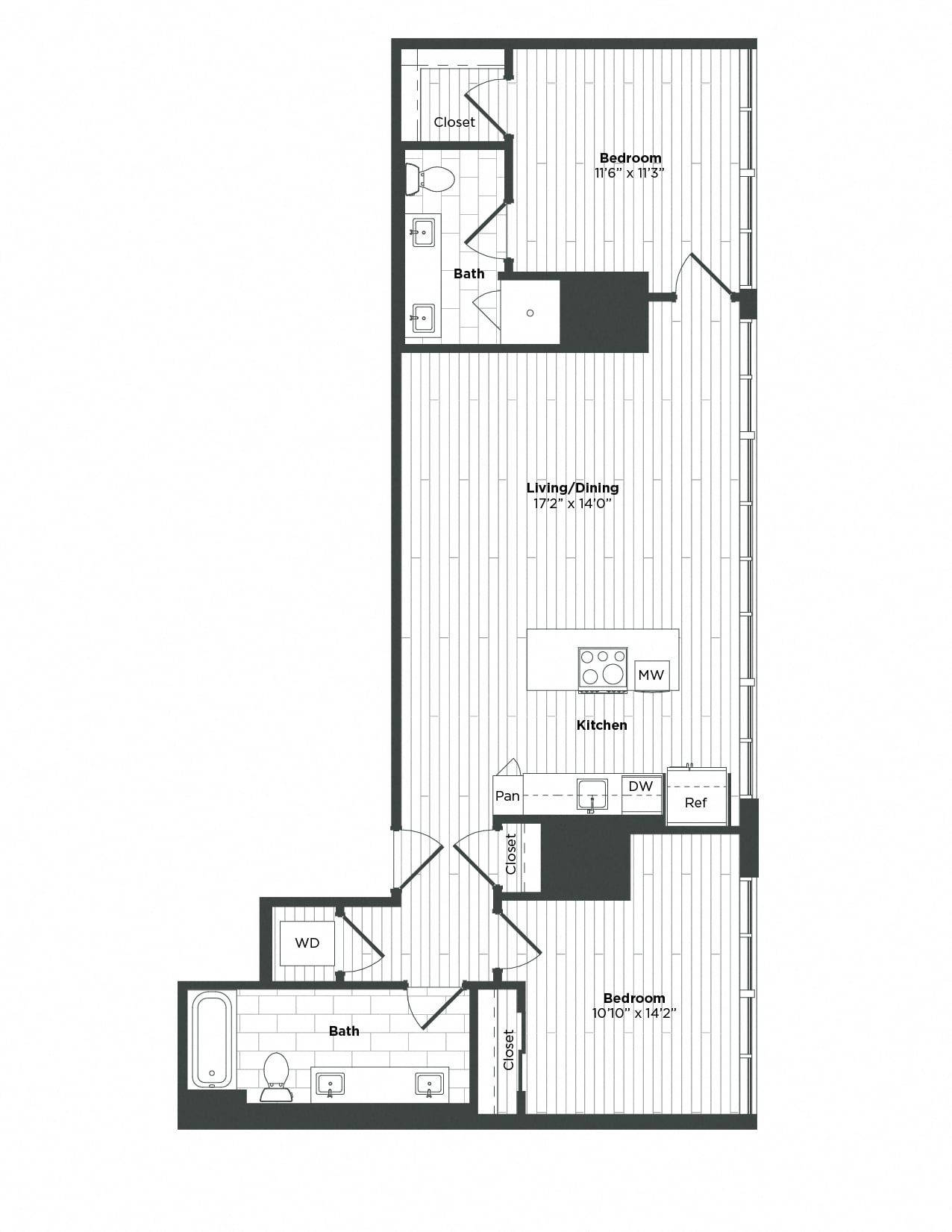 Apartment 0308 floorplan