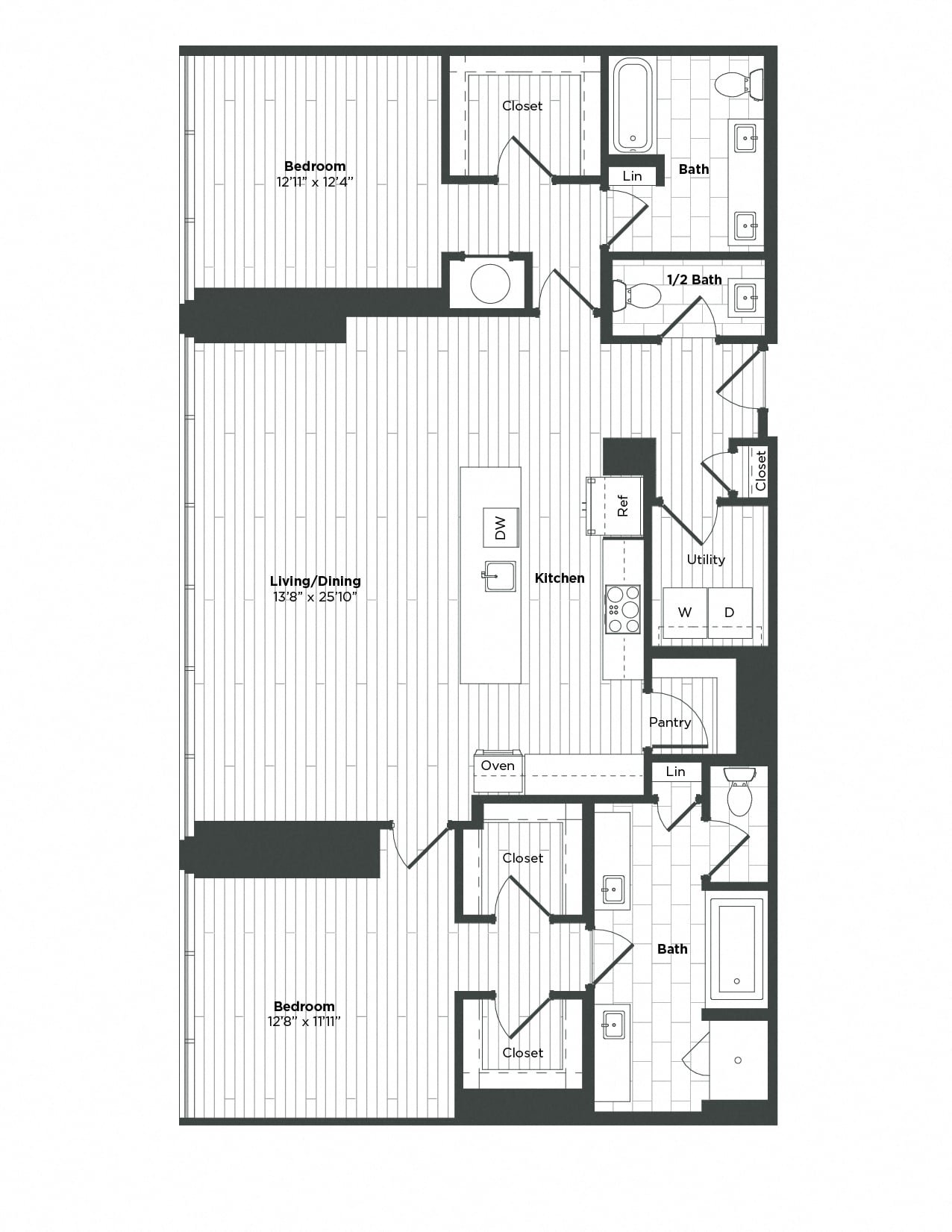Apartment 3403 floorplan